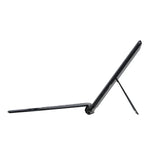 Pour l'étui en cuir avec clavier Bluetooth rétroéclairé coloré et fente pour stylet pour tablette Microsoft Surface Pro 8, pour Microsoft Surface Pro 8