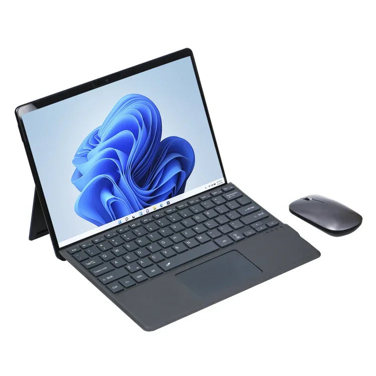Pour l'étui en cuir avec clavier Bluetooth rétroéclairé coloré et fente pour stylet pour tablette Microsoft Surface Pro 8, pour Microsoft Surface Pro 8
