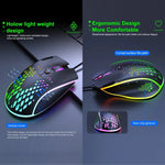 Souris de jeu iMICE T97 RVB LED USB 7 boutons 7200 DPI Filaire