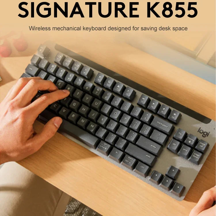 Clavier mécanique silencieux bimodal sans fil Bluetooth Logitech K855
