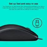 Souris filaire silencieuse USB Logitech M110 1000 DPI