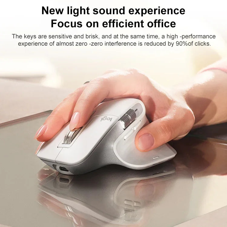 Souris sans fil ergonomique bi-mode Bluetooth 2,4 GHz Logitech MX Master 3s 8000 PPP