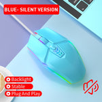 Souris de jeu/bureau filaire USB S700 lumière colorée