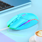Souris de jeu/bureau filaire USB S700 lumière colorée