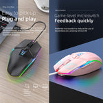 Souris de jeu/bureau filaire USB S700 lumière colorée