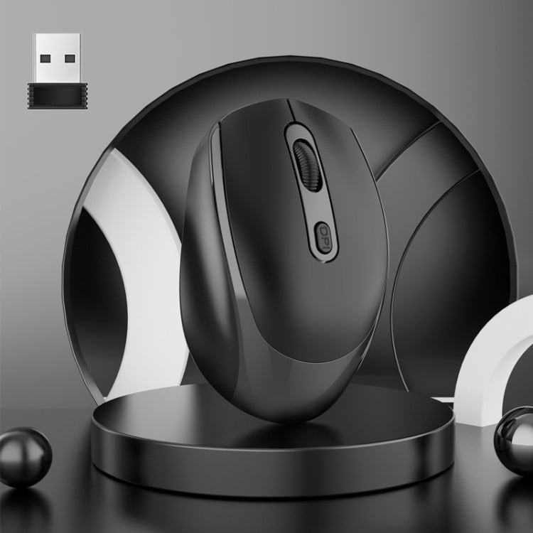 Souris sans fil rechargeable HXSJ M107 4 boutons 1600 DPI double mode 2,4 GHz + Bluetooth 5.1, version batterie