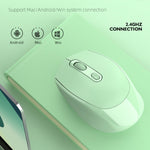 Souris sans fil rechargeable HXSJ M107 4 boutons 1600 DPI double mode 2,4 GHz + Bluetooth 5.1, version batterie
