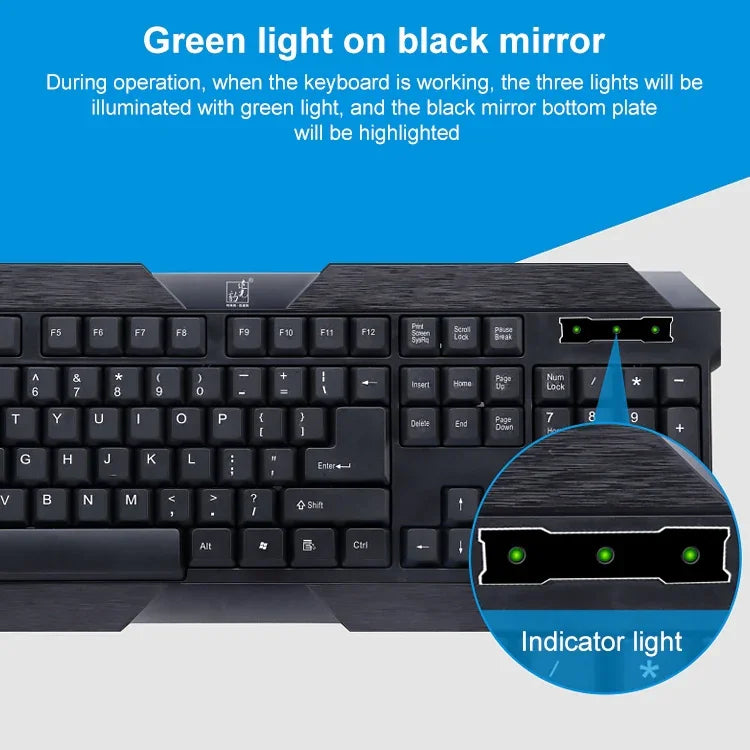 Clavier de jeu filaire USB ZGB Q19, Q19