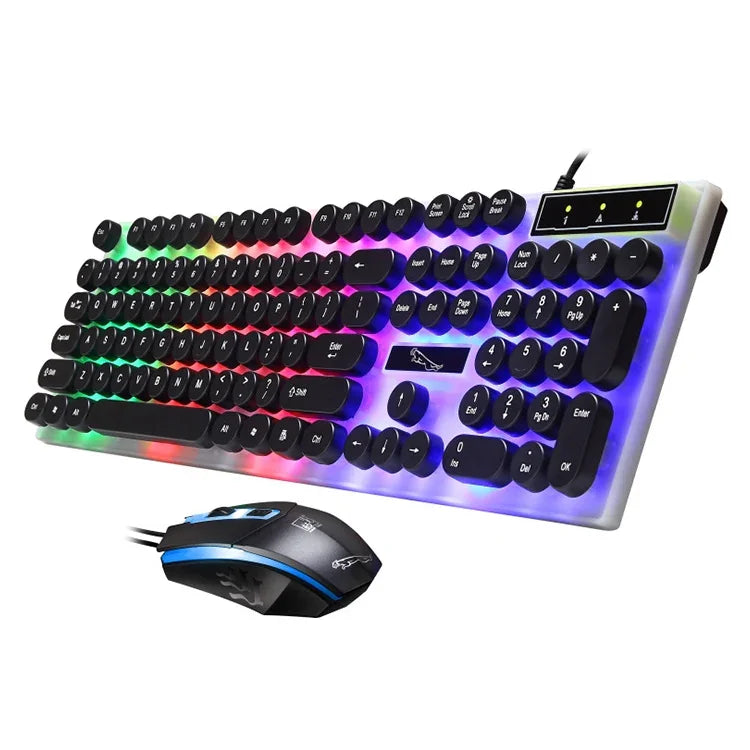 Ensemble Clavier + Souris filaire lumineux ZGB G21, G21 (Noir)