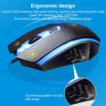 Ensemble Clavier + Souris filaire lumineux ZGB G21, G21 (Noir)