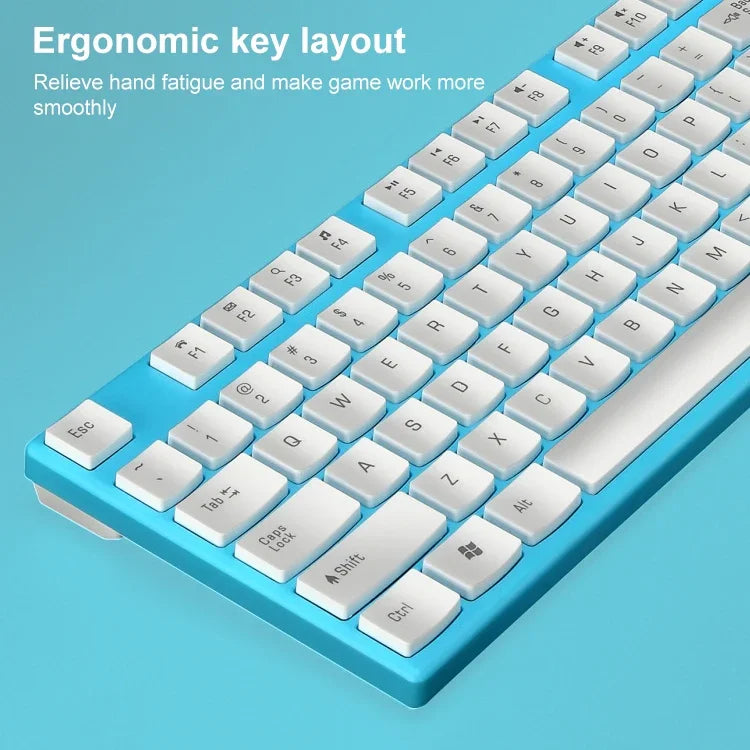 Ensemble Clavier et Souris Sans Fil ZGB 8820 Couleur Bonbon, 8820 (Noir), 8820 (Blanc)