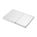 B033 Clavier Bluetooth sans fil pliable 3 volets 64 touches avec pavé tactile, pliable 3 volets 64 touches avec pavé tactile Blanc
