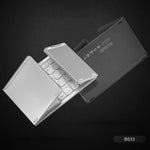 B033 Clavier Bluetooth sans fil pliable 3 volets 64 touches avec pavé tactile, pliable 3 volets 64 touches avec pavé tactile Blanc
