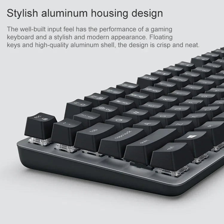 Clavier mécanique filaire compact Logitech K835, axe vert, axe vert