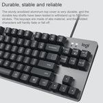 Clavier mécanique filaire compact Logitech K835, axe vert, axe vert