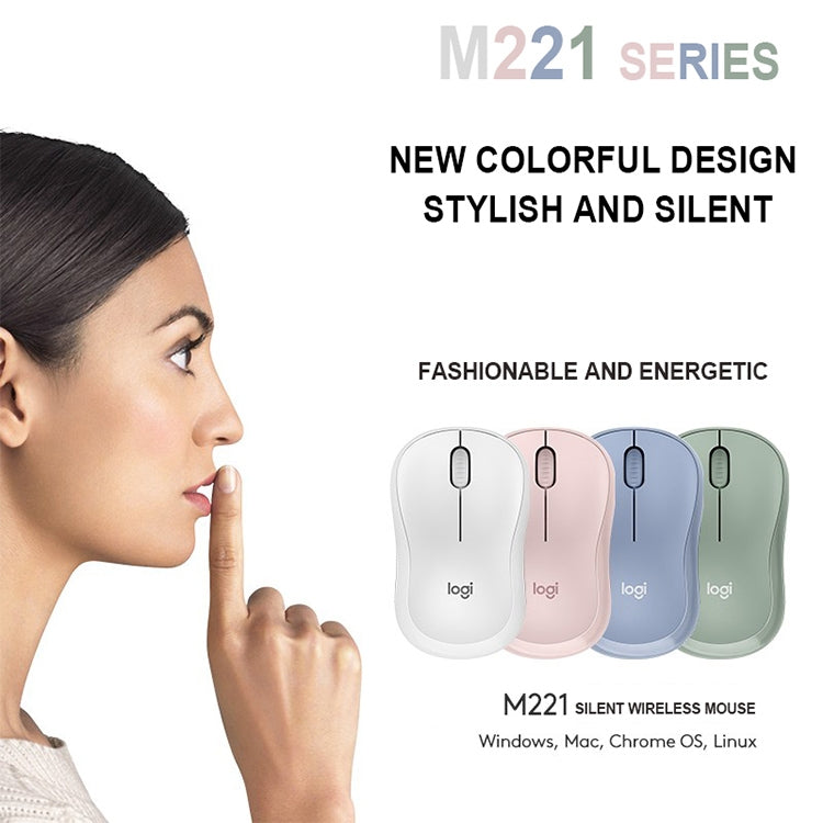 Souris sans fil silencieuse Logitech M221 Fashion