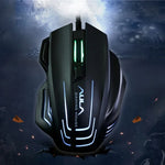 Souris de jeu filaire USB optique compétitive 7D Aula Series Ghost Shark II Colourful Light, résolution maximale de 4000 DPI, Ghost Shark II(B)