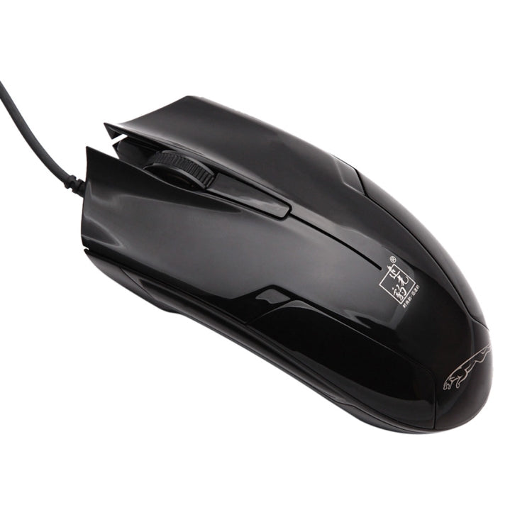 Souris de jeu optique filaire universelle Chasing Leopard 119 USB, longueur : 1,45 m, 119 noir, 119 noir de jais, 119 blanc