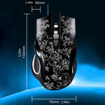 Souris de jeu e-sport optique filaire ZGB 169 USB 2400DPI à quatre vitesses réglables avec rétroéclairage LED et contrepoids, Longueur : 1,45 m, 169 Noir, 169 Blanc