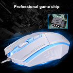 Souris de jeu optique filaire Chasing Leopard 199 USB 1600 DPI avec rétroéclairage LED et trois vitesses réglables, longueur: 1,3 m, 199 noire, 199