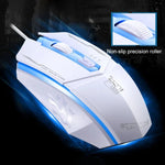 Souris de jeu optique filaire Chasing Leopard 199 USB 1600 DPI avec rétroéclairage LED et trois vitesses réglables, longueur: 1,3 m, 199 noire, 199