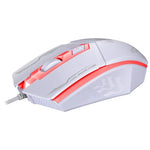 Souris de jeu optique filaire Chasing Leopard 199 USB 1600 DPI avec rétroéclairage LED et trois vitesses réglables, longueur: 1,3 m, 199 noire, 199