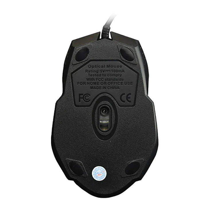 Souris de jeu optique filaire givrée USB Leopard 512G Chasing, Longueur : 1,3 m, 512G