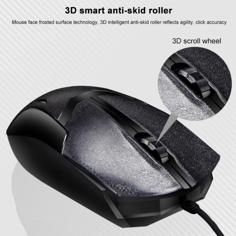 Ensemble Clavier de Jeu de Bureau Suspendu Filaire USB 104 Touches Chasing Leopard Q17 + Souris Filaire Symétrique, Longueur du câble du clavier : 1,4 m, Longueur du câble de la souris : 1,3 m, Q17 Noir, Q17 Blanc