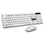 Ensemble Clavier de Jeu de Bureau Suspendu Filaire USB 104 Touches Chasing Leopard Q17 + Souris Filaire Symétrique, Longueur du câble du clavier : 1,4 m, Longueur du câble de la souris : 1,3 m, Q17 Noir, Q17 Blanc
