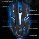 Souris de jeu optique filaire Chasing Leopard V17 USB 2400 DPI réglable à quatre vitesses avec motif de ligne et lumière respiratoire LED, longueur : 1,45 m, V17, V17 Jet Black
