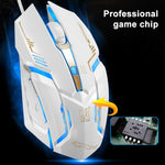Souris de jeu optique filaire Chasing Leopard V17 USB 2400 DPI réglable à quatre vitesses avec motif de ligne et lumière respiratoire LED, longueur : 1,45 m, V17, V17 Jet Black