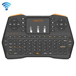 Clavier sans fil mini VIBOTON i8 Plus 2,4 GHz QWERT avec pavé tactile pour boîtier TV, Mi Box, ordinateur, tablette, ordinateur portable et projecteur (noir), clavier sans fil