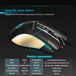 Apedra iMICE A5 Souris de jeu haute précision LED à lumière respiratoire contrôlée à quatre couleurs USB 7 boutons 3200 DPI Souris de jeu optique filaire pour ordinateur PC portable, iMICE A5