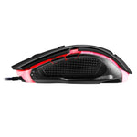 Apedra iMICE A9 Souris de jeu haute précision LED à quatre couleurs à respiration contrôlée USB 6 boutons 3200 DPI Souris de jeu optique filaire pour ordinateur PC portable, iMICE A9