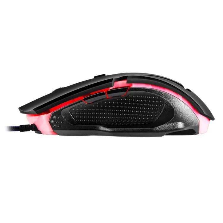 Apedra iMICE A9 Souris de jeu haute précision LED à quatre couleurs à respiration contrôlée USB 6 boutons 3200 DPI Souris de jeu optique filaire pour ordinateur PC portable, iMICE A9
