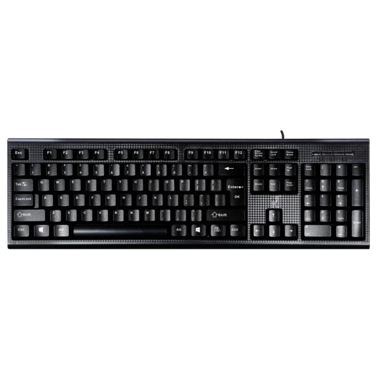 Clavier USB Filaire ZGB Q9 104 Touches Texture Grille pour Gaming et Bureau