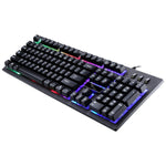 ZGB G20 1600 DPI Kit Clavier à Suspension Rétro-Éclairé Mécanique Filaire Professionnel + Souris Optique pour Ordinateur Portable, PC