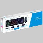 ZGB G20 1600 DPI Kit Clavier à Suspension Rétro-Éclairé Mécanique Filaire Professionnel + Souris Optique pour Ordinateur Portable, PC
