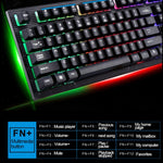 ZGB G20 1600 DPI Kit Clavier à Suspension Rétro-Éclairé Mécanique Filaire Professionnel + Souris Optique pour Ordinateur Portable, PC
