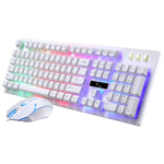 ZGB G20 1600 DPI Kit Clavier à Suspension Rétro-Éclairé Mécanique Filaire Professionnel + Souris Optique pour Ordinateur Portable, PC
