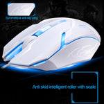 ZGB G20 1600 DPI Kit Clavier à Suspension Rétro-Éclairé Mécanique Filaire Professionnel + Souris Optique pour Ordinateur Portable, PC
