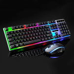Kit clavier à suspension mécanique rétroéclairé coloré ZGB G21 1600 DPI filaire professionnel + souris optique pour ordinateur portable, PC