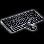 Clavier de jeu professionnel et souris optique filaire Chasing Leopard Q9 1600 DPI avec texture grille