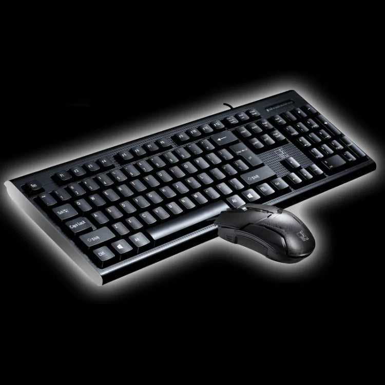 Clavier de jeu professionnel et souris optique filaire Chasing Leopard Q9 1600 DPI avec texture grille