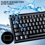 Clavier de jeu professionnel et souris optique filaire Chasing Leopard Q9 1600 DPI avec texture grille