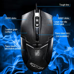 Clavier de jeu professionnel et souris optique filaire Chasing Leopard Q9 1600 DPI avec texture grille