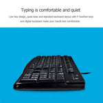Clavier filaire USB étanche aux éclaboussures Logitech K120 pour ordinateurs de bureau / ordinateurs portables, Logitech K120