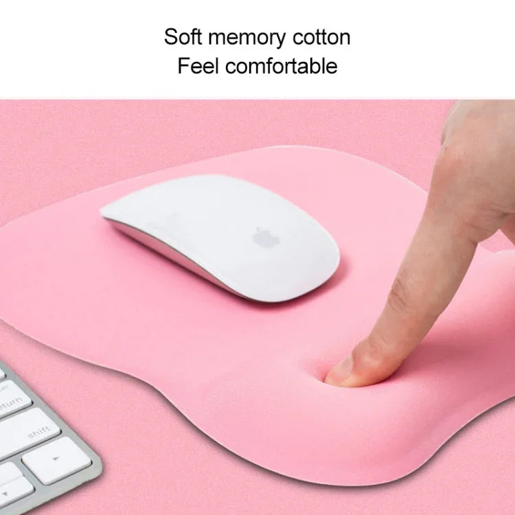 Tapis de souris MONTIAN MF-01 ovale en coton à mémoire de forme à rebond lent et doux pour le poignet