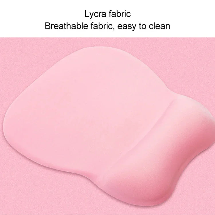 Tapis de souris MONTIAN MF-01 ovale en coton à mémoire de forme à rebond lent et doux pour le poignet