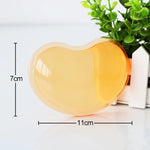 MONTIAN 2 PCS Support de poignet de souris en silicone transparent en forme de cœur, livraison de couleur aléatoire, en forme de cœur